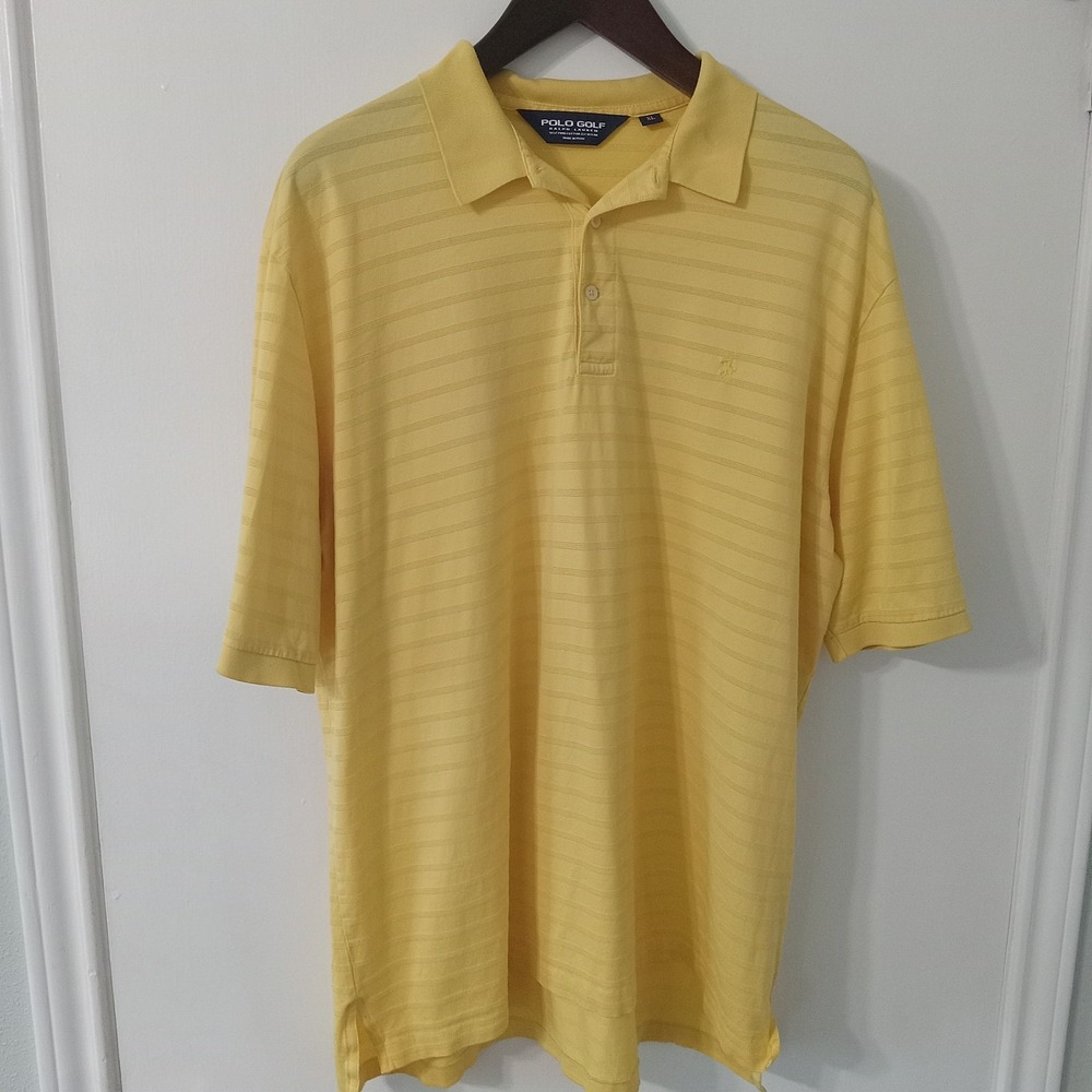 Polo Golf Ralph Lauren Polo‎ Shirt Men's XL Yellow LOGO